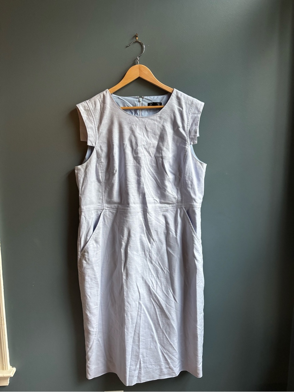J.Crew Tall Résumé Dress | Pale Periwinkle/Lavender | Size 18 Tall (US)